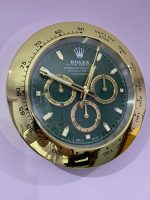 Luxurious wall clock Rolex Daytona in gold bezel with Black face