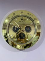 Luxury wall clock | Rolex Daytona in gold bezel with gold face