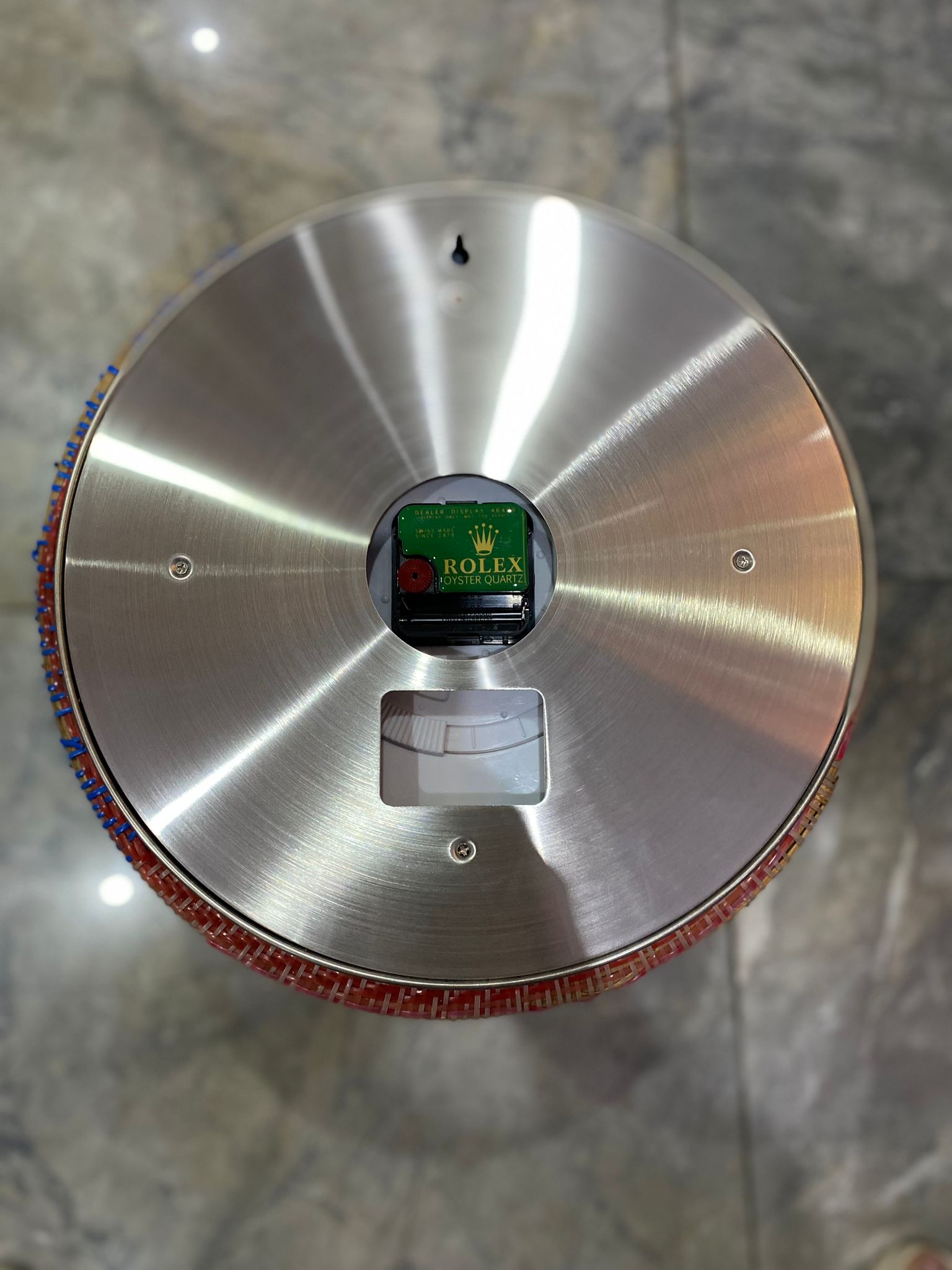 luxury wall clock | Rolex Dweller deep sea blue bezel with blue face luxury wall clock | Rolex Dweller deep sea blue bezel with blue face