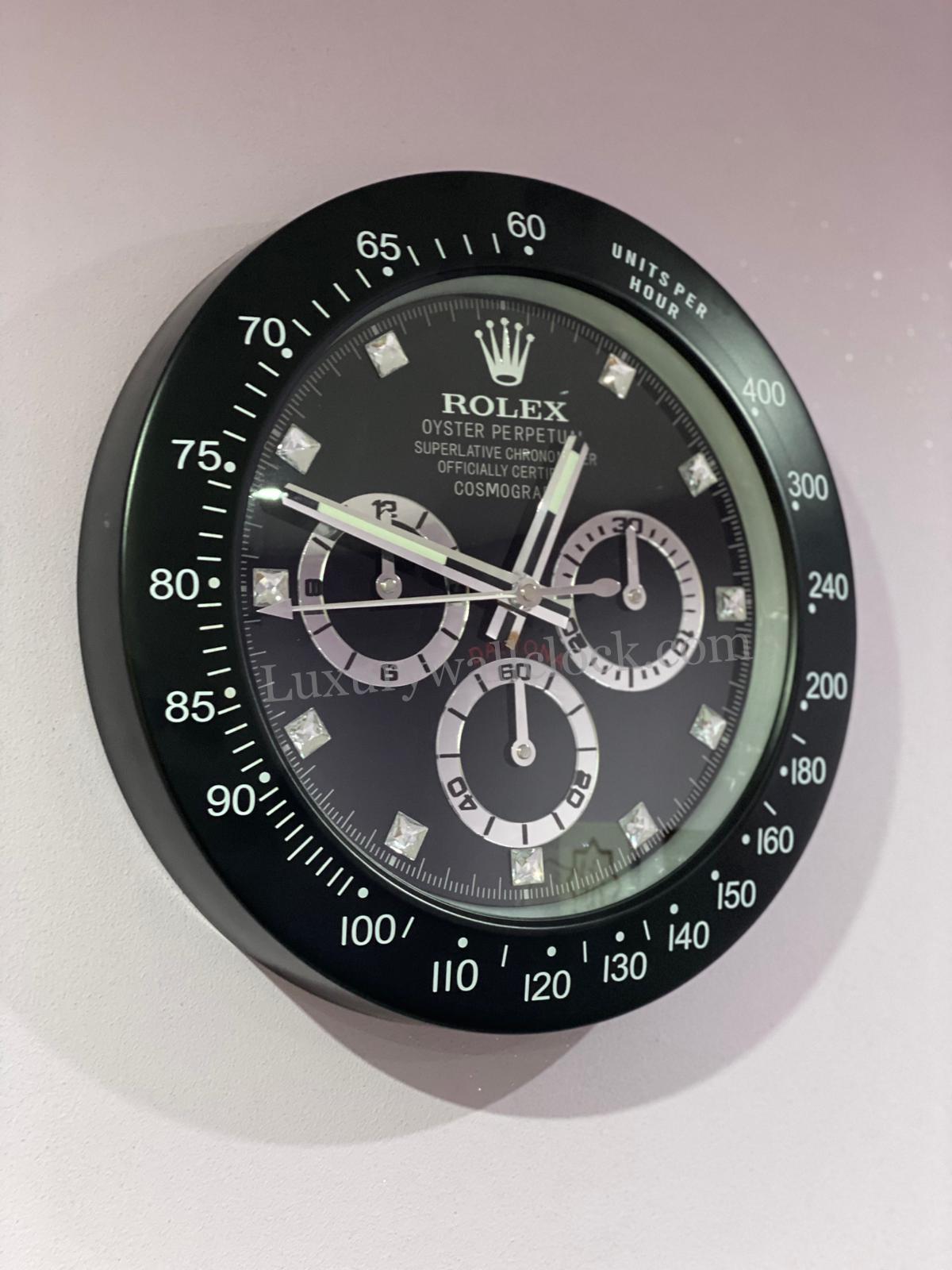 Rolex Daytona Wall Clock Series, Black Wall Clock