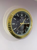Rolex Sky-Dweller Inspired Wall Clock - Gold & Black - Image 2