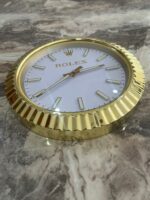 Luxury Rolex Datejust Wall Clock in Gold bezel - White face - Image 2