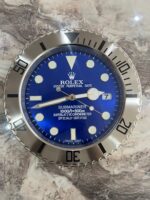 Luxury Rolex Submariner Wall Clock with Blue face