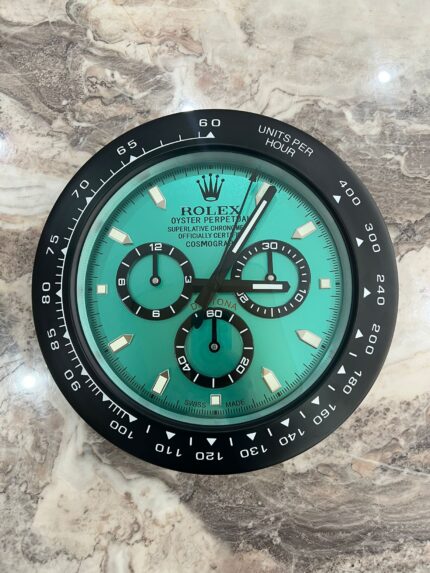 Rolex Daytona Wall Clock Tiffany Blue Black | Blue Wall Clock