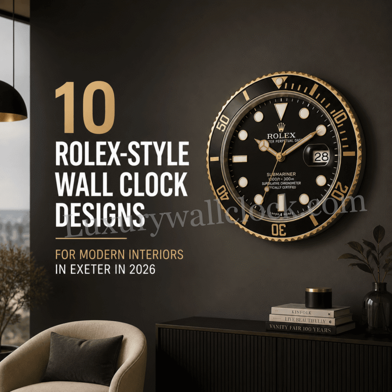 Rolex-style wall clock UK
